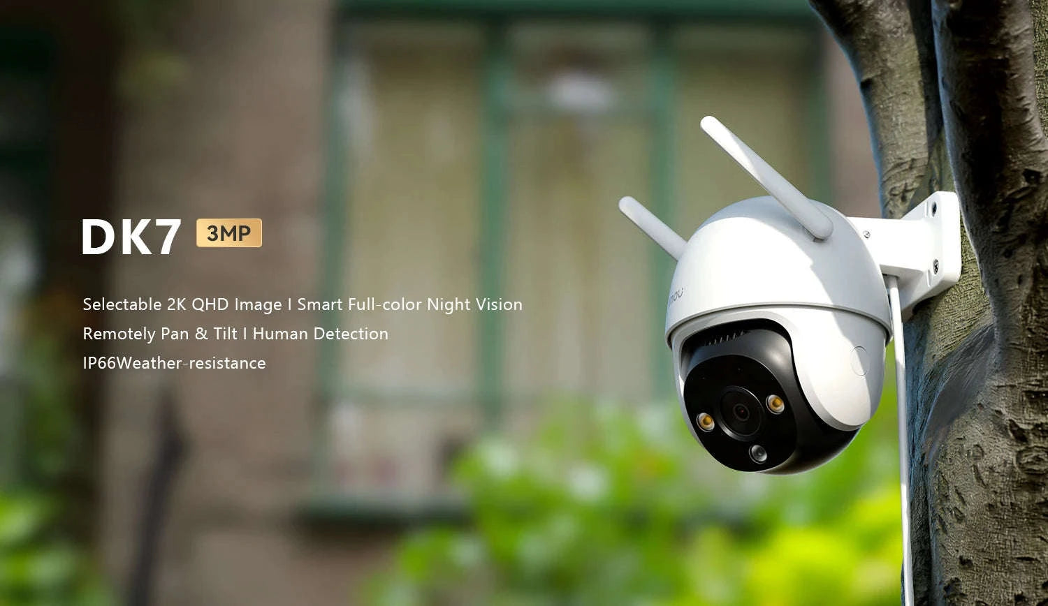 IMOU DK7 3MP Outdoor Security Camera with Color Night Vision-DK7 3MP / EU Plug / PAL|3.6mm|CHINA