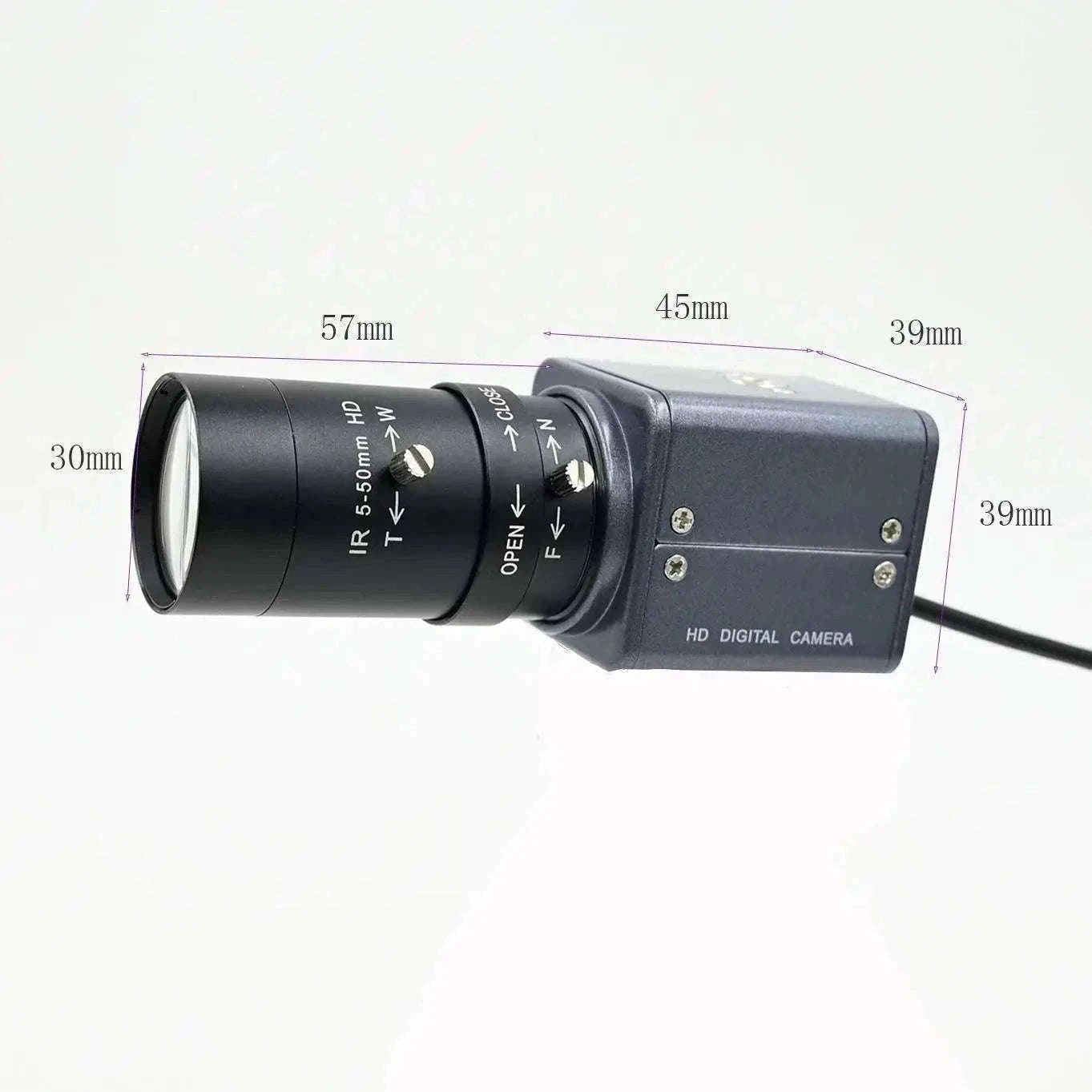 IMX179 8MP Varifocal USB Camera for Clear Imaging-12mm Fixed Focus