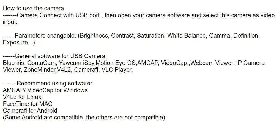 IMX179 HD USB Camera 8MP Varifocal Mini USB Webcam-12mm Fixed Focus