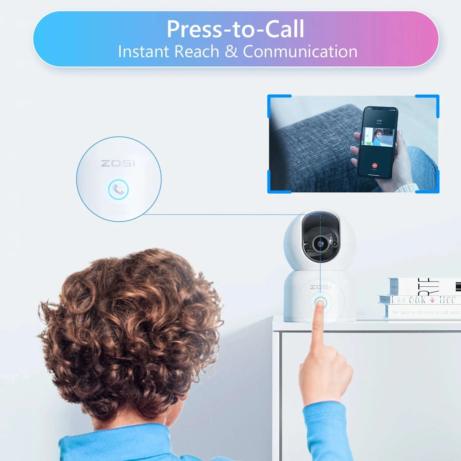 Indoor Security Camera 2K 360° Baby & Pet Monitor with AI Tracking-1PCS 3MP Cam / japan