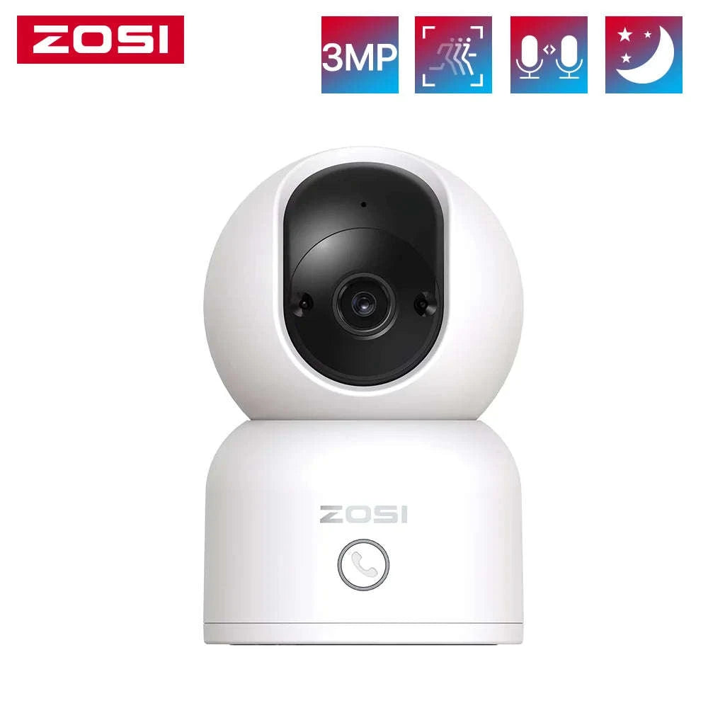 Indoor Security Camera 2K 360° Baby & Pet Monitor with AI Tracking-1PCS 3MP Cam / japan