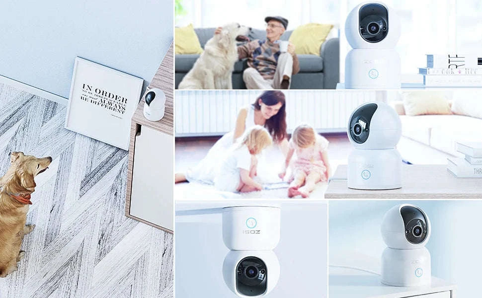 Indoor Security Camera 2K 360° Baby & Pet Monitor with AI Tracking-1PCS 3MP Cam / japan