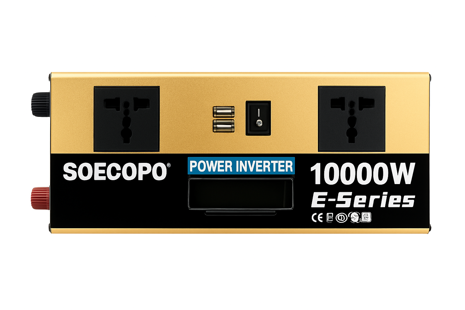 Invertor de putere 1000W cu dublă tensiune 12V-72V la 110V/220V cu USB