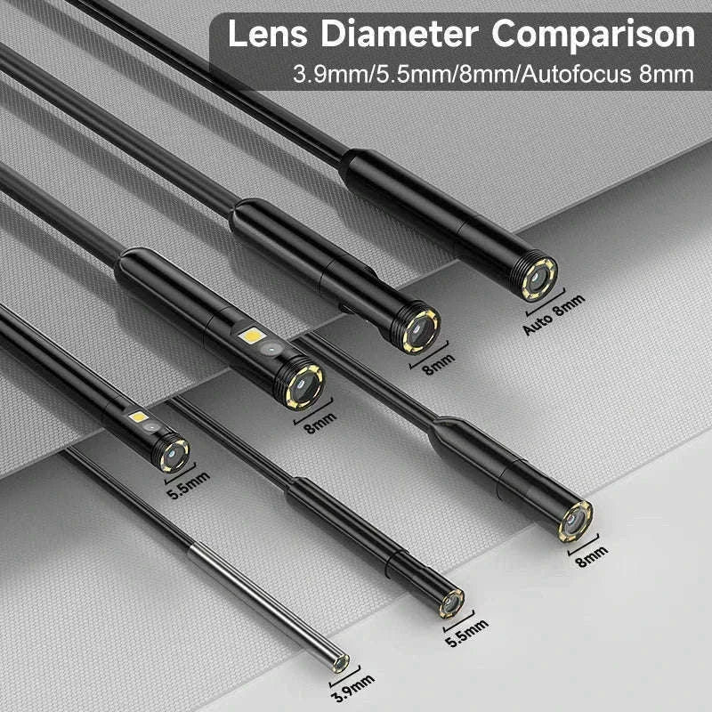 Industrial Endoscope 4.3'' IPS Inspection Camera-8MM Triple Lens / 1m