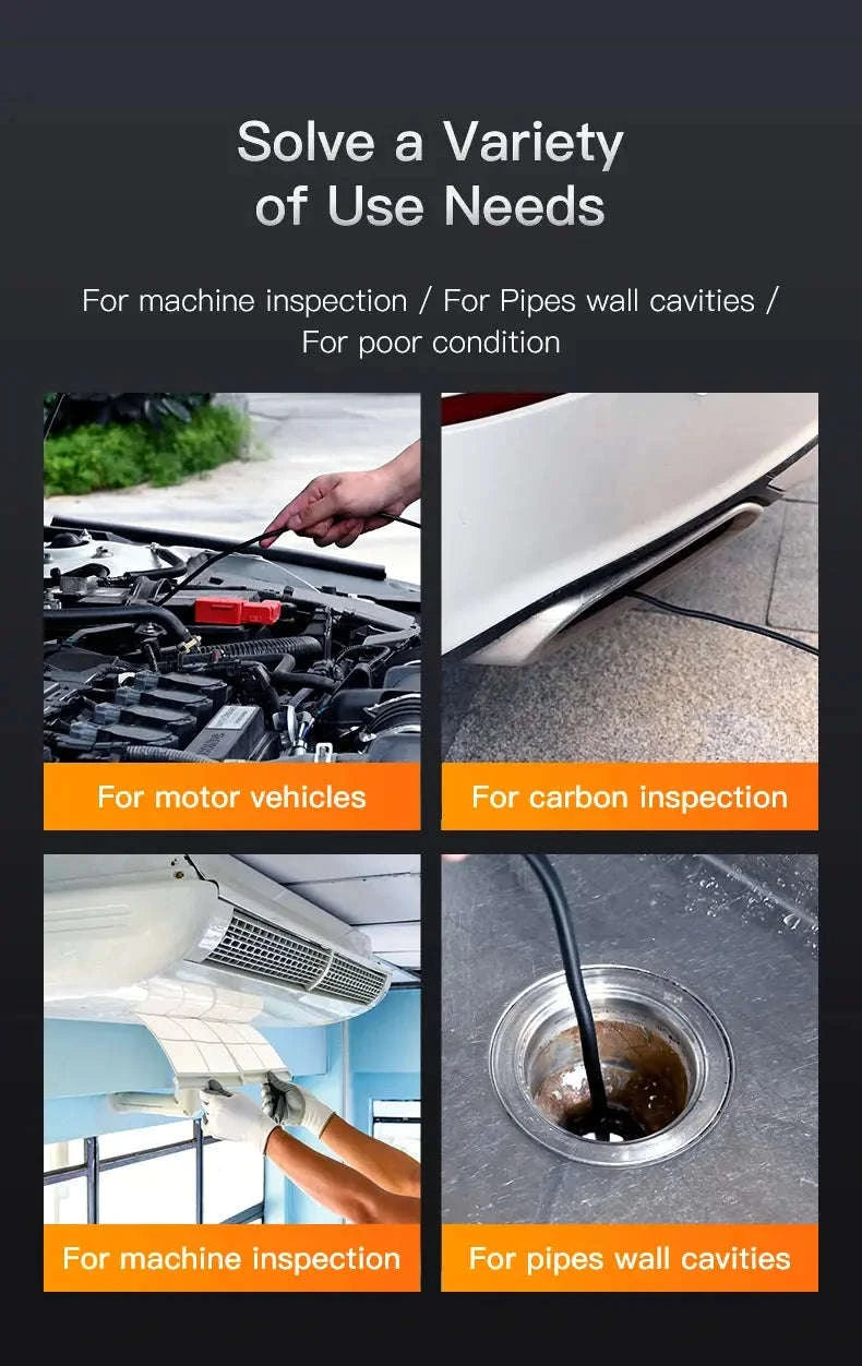 Industrial Endoscope Camera – 1080P Inspection Tool with IPS Screen-4.3inch Single Lens / 10m
