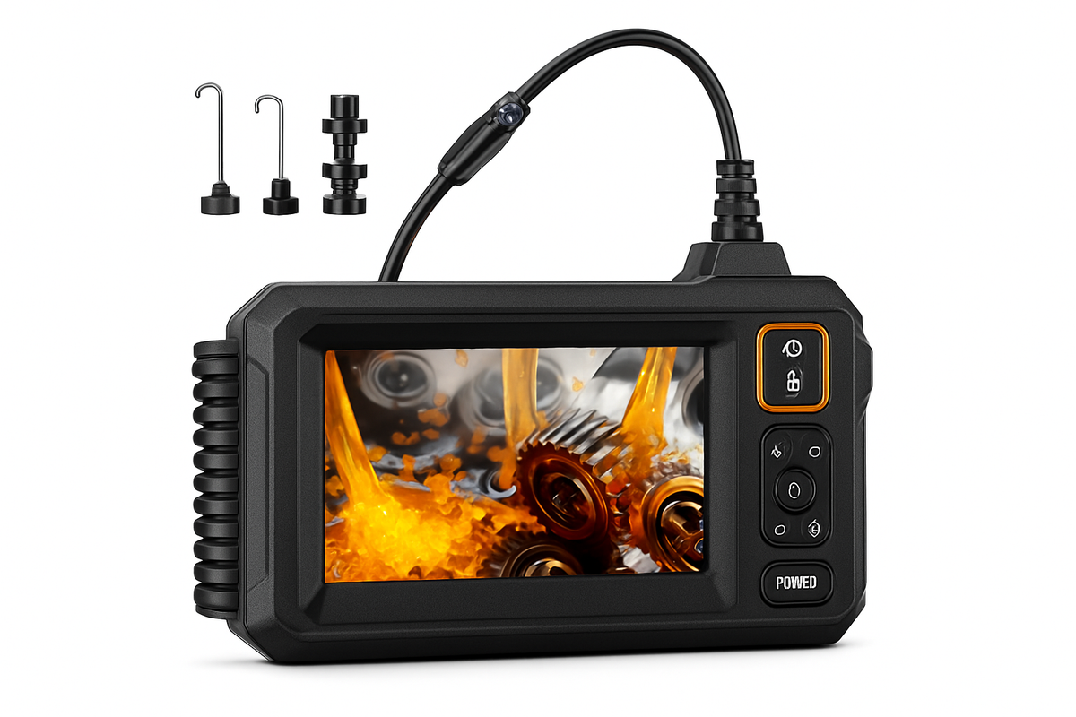Inspection Borescope with 4.3-Inch IPS Screen and Dual Lens