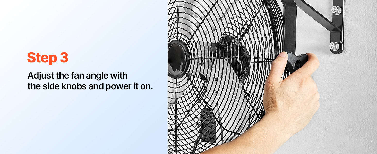 Industrial Wall Mount Fan High Velocity Waterproof Aluminum Blades for Workshop Warehouse Greenhouse-95 W / United States