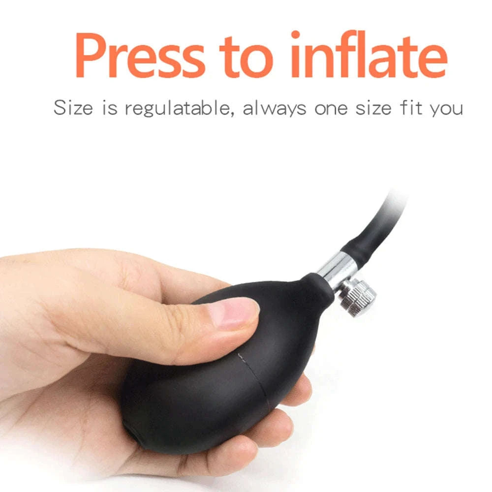 Inflatable Anal Plug for Personalized Fullness and Deep Pressure Play-Type-10
