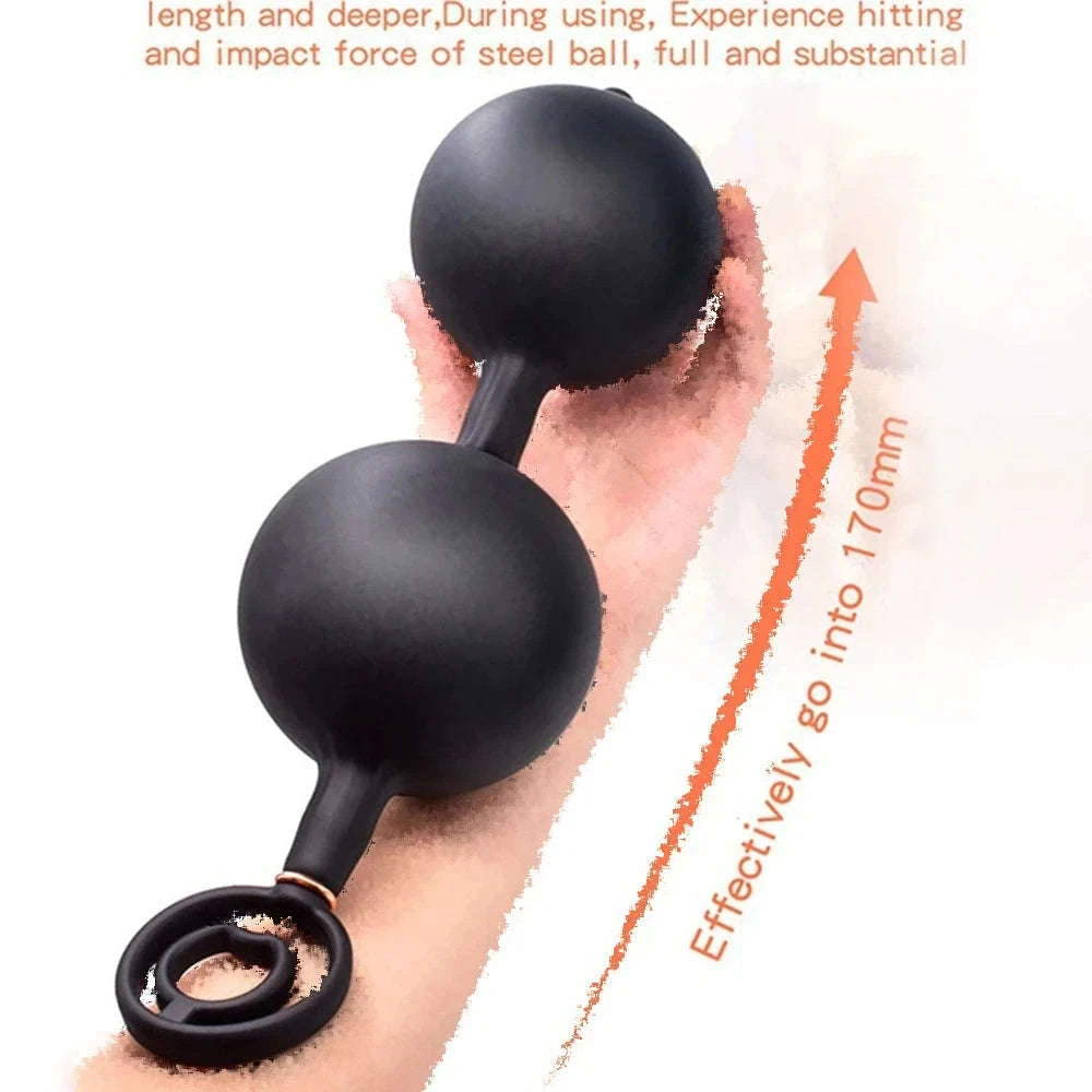 Inflatable Anal Plug for Personalized Fullness and Deep Pressure Play-Type-10