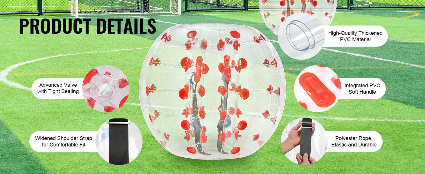 Inflatable Bumper Ball 4FT Bubble Soccer Ball for Teens & Adults-transparent 1pcs / CZECH REPUBLIC