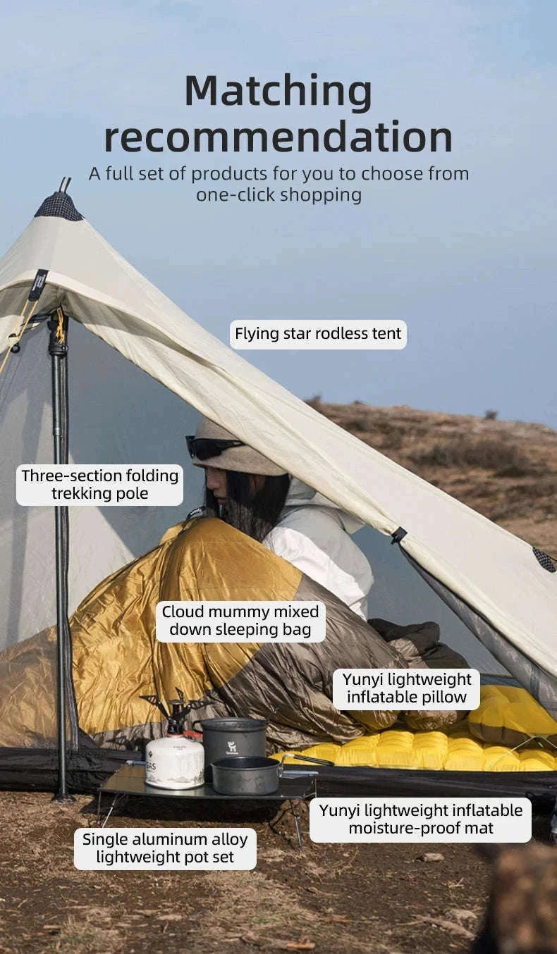 Inflatable Camping Pillow Lightweight Travel Pillow for Hiking & Flights-600085002