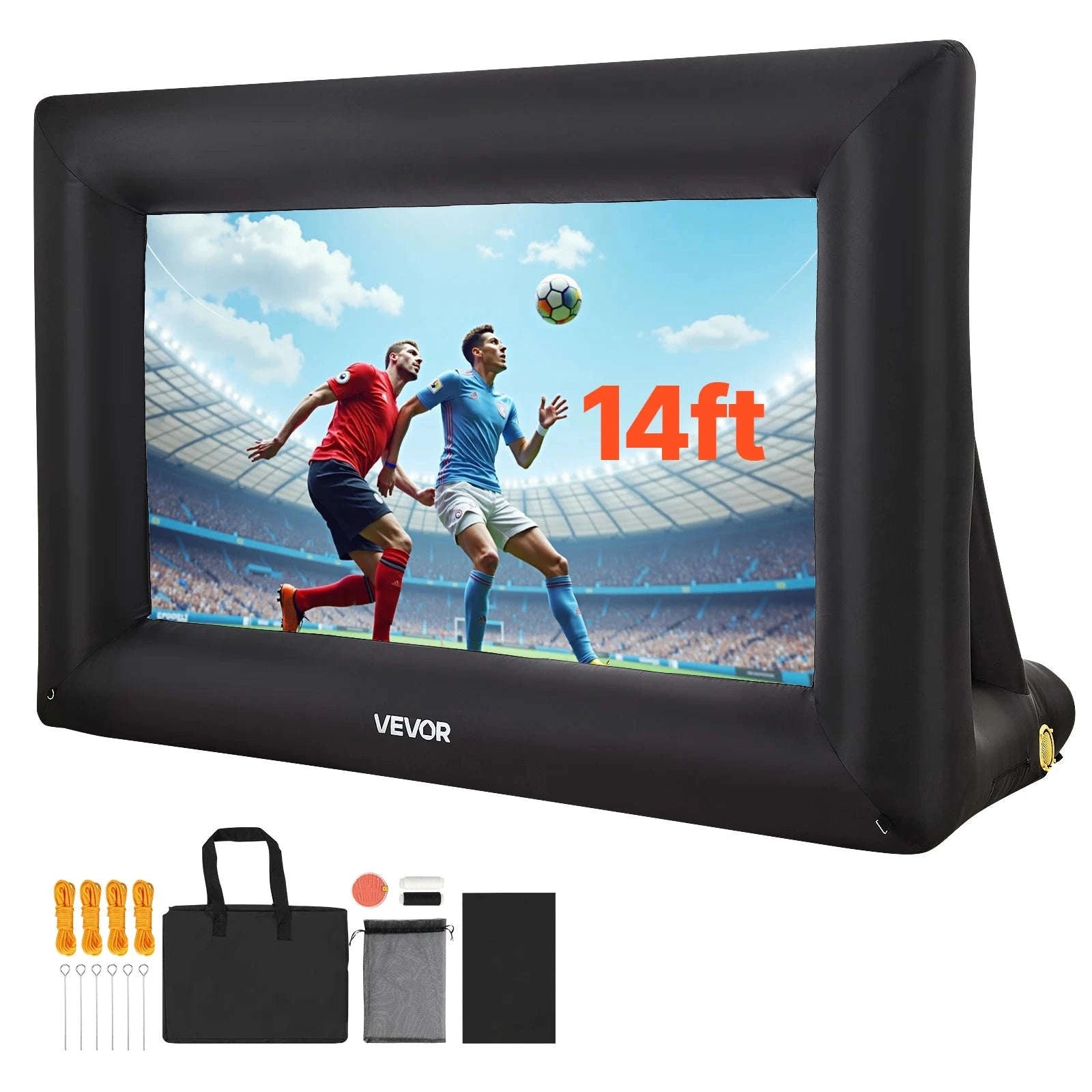 Inflatable Outdoor Projector Screen with Blower for Movie Nights-20FT / spain