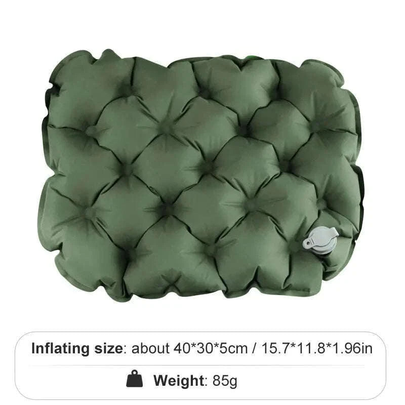 Inflatable Sitting Pad Ultralight Seat Cushion for Camping-Grey