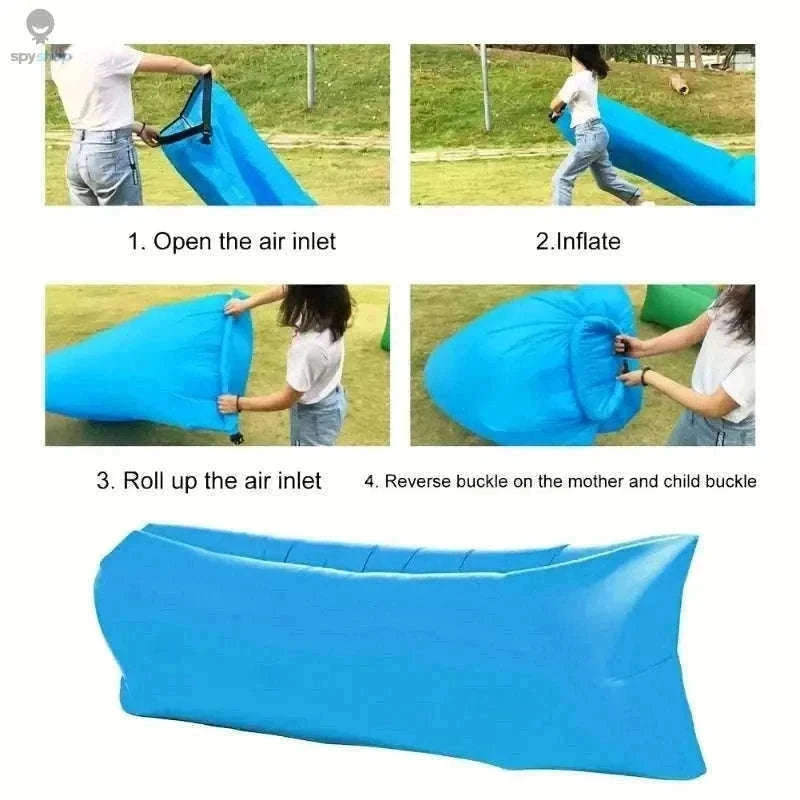 Inflatable Sofa Bag – Portable Outdoor Lounger-Orange