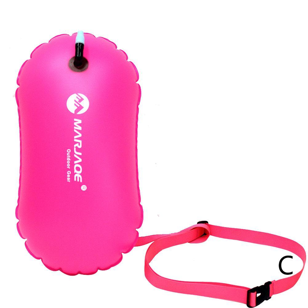 Inflatable Swim Buoy for Open Water Safety-orange