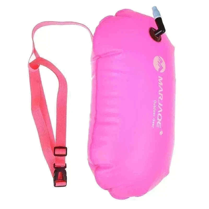 Inflatable Swim Buoy for Open Water Safety-orange