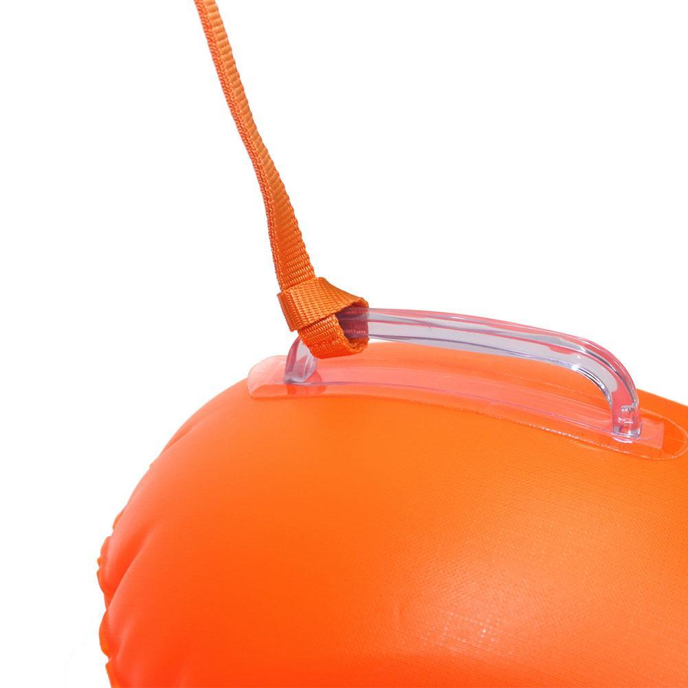 Inflatable Swim Buoy for Open Water Safety-orange