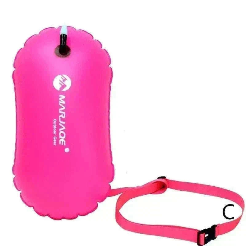 Inflatable Swim Buoy for Open Water Safety-orange