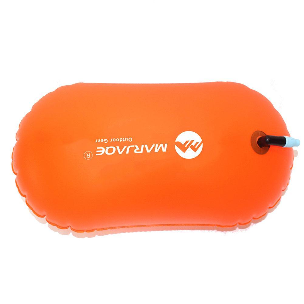 Inflatable Swim Buoy for Open Water Safety-orange