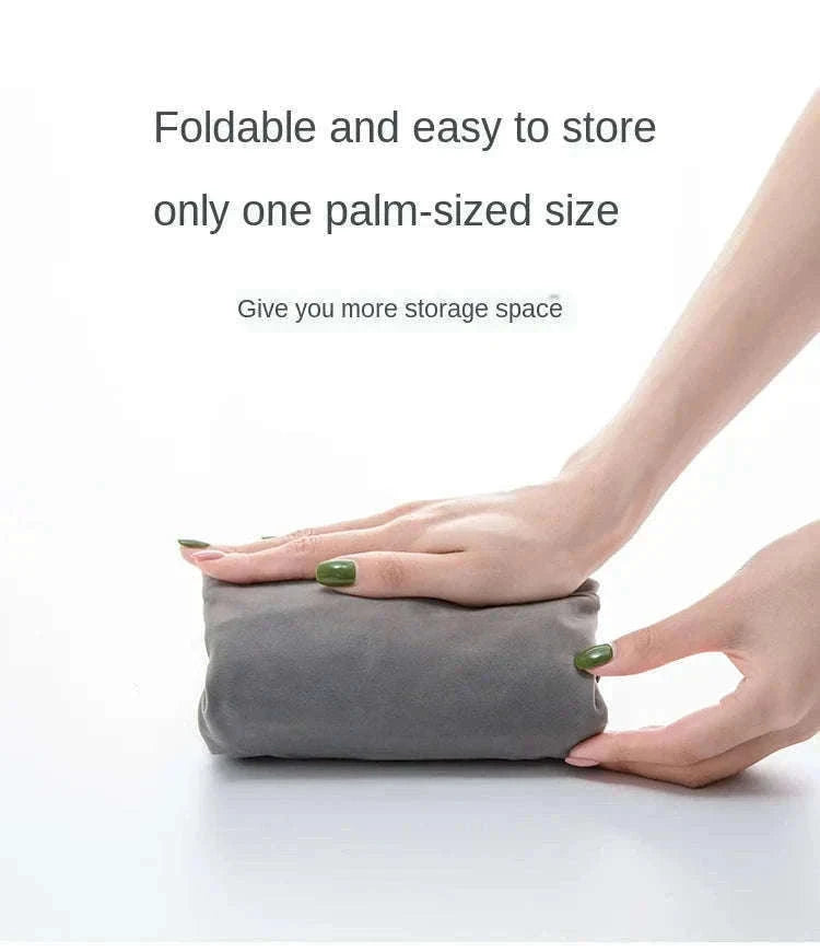 Inflatable Travel Footrest Pillow for Planes, Cars & Kids Comfort-3 layer-Blue