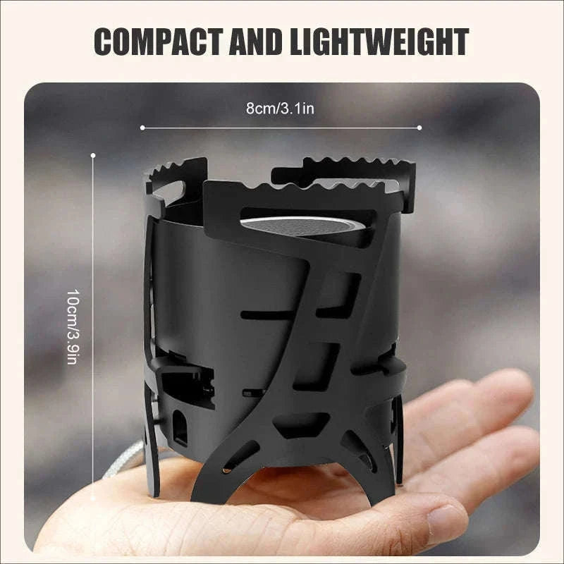 Infrared Camping Stove 2600W Windproof Gas Burner-Black