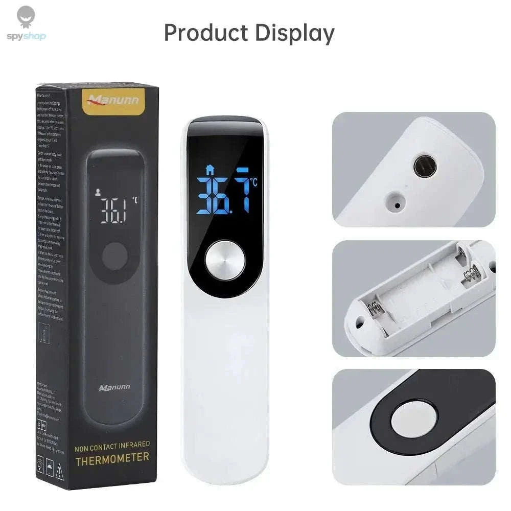 Infrared Digital Thermometer for Fast, Non-Contact Readings-Black