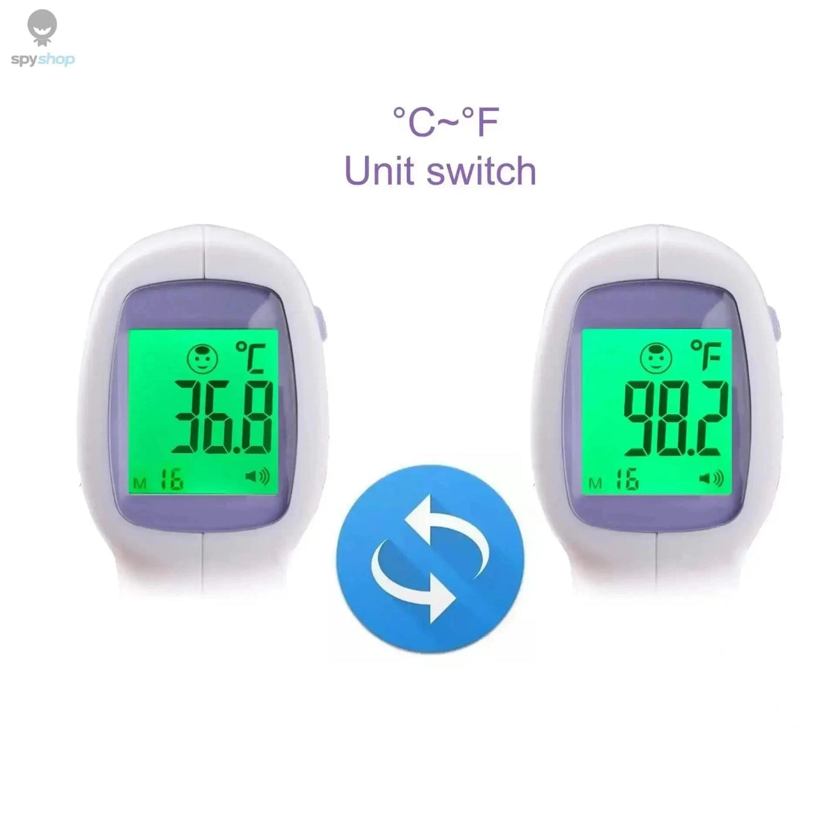 Infrared Digital Thermometer for Fast, Non-Contact Readings-Black