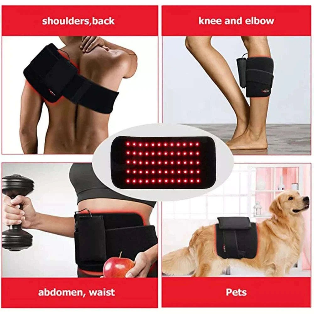 Infrared LED Light Therapy Heat Pad for Body, Face & Joints-United States