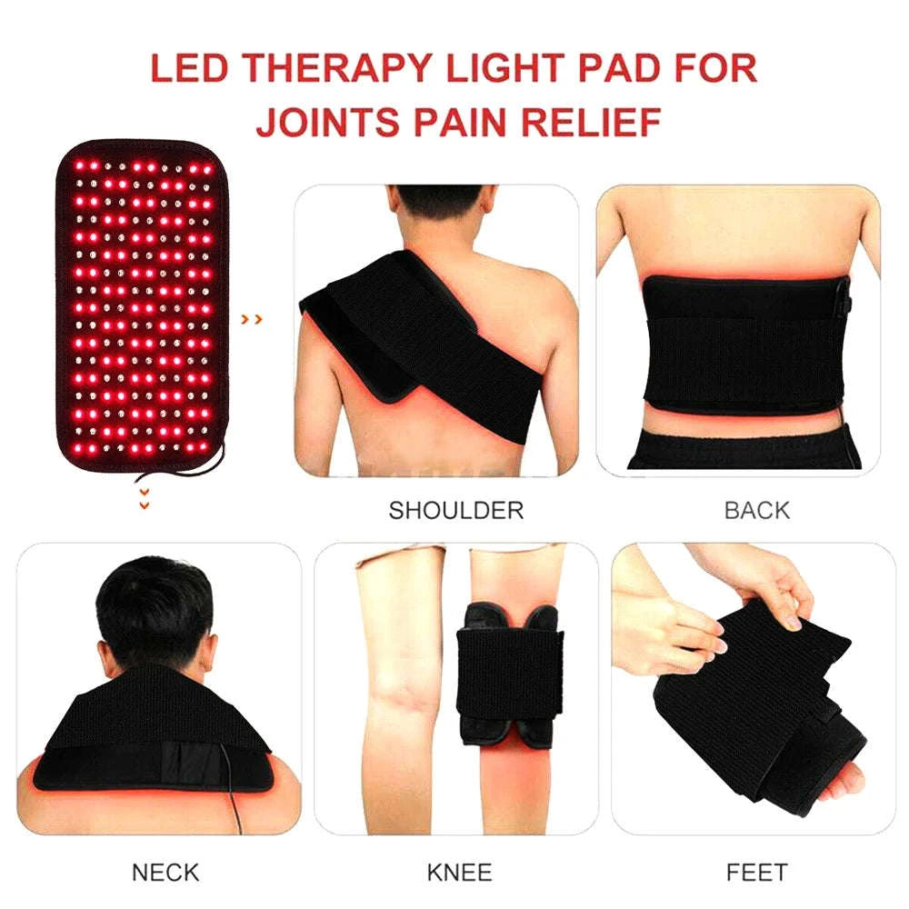 Infrared LED Light Therapy Heat Pad for Body, Face & Joints-United States