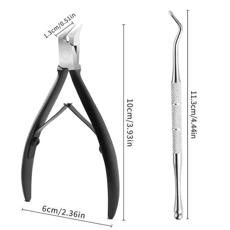 Ingrown Toenail Clipper Stainless Steel Nipper for Precise Trimming-Silver Color