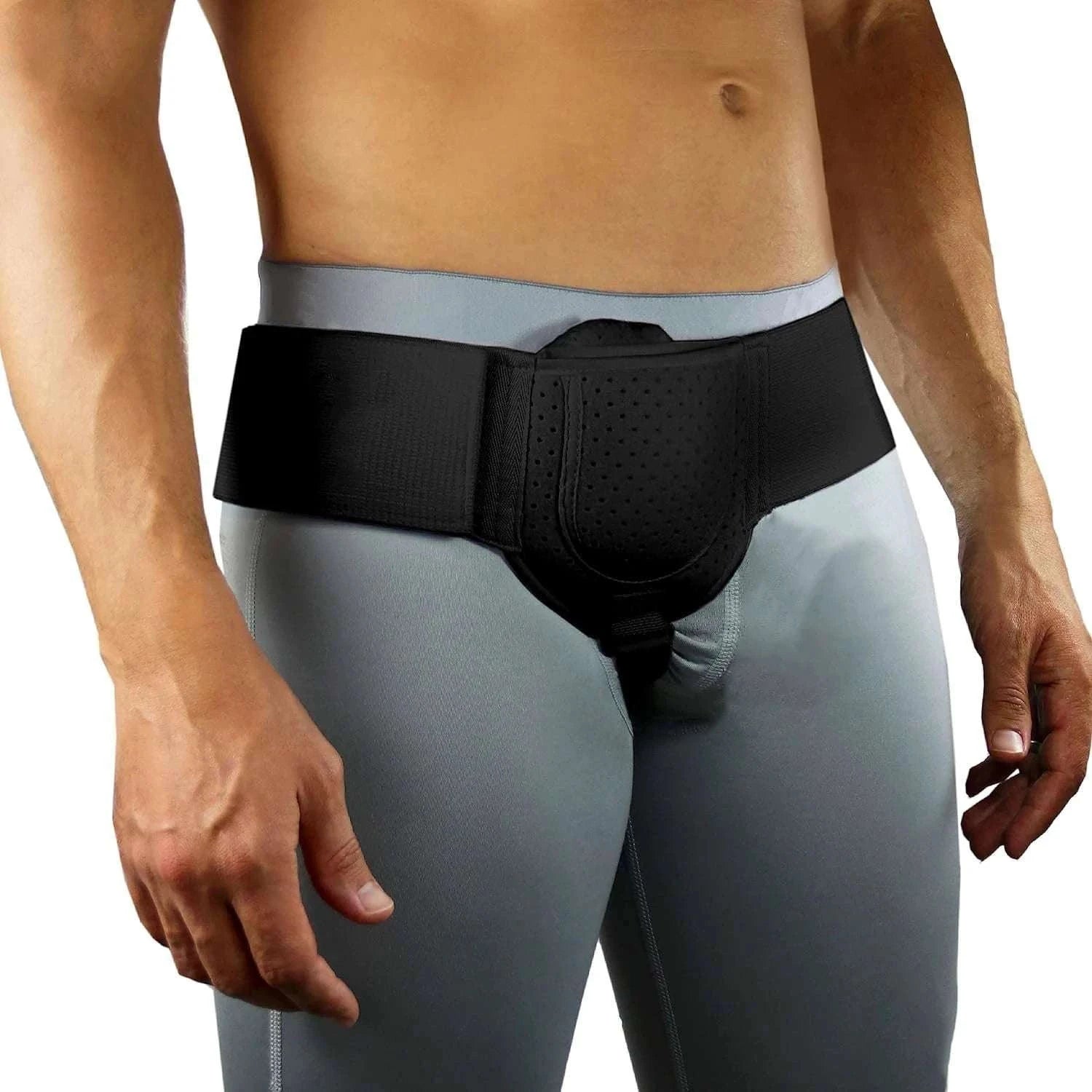 Inguinal Hernia Support Belt – Breathable Truss Strap for Daily Relief-GERMANY / khaki / ONE SIZE