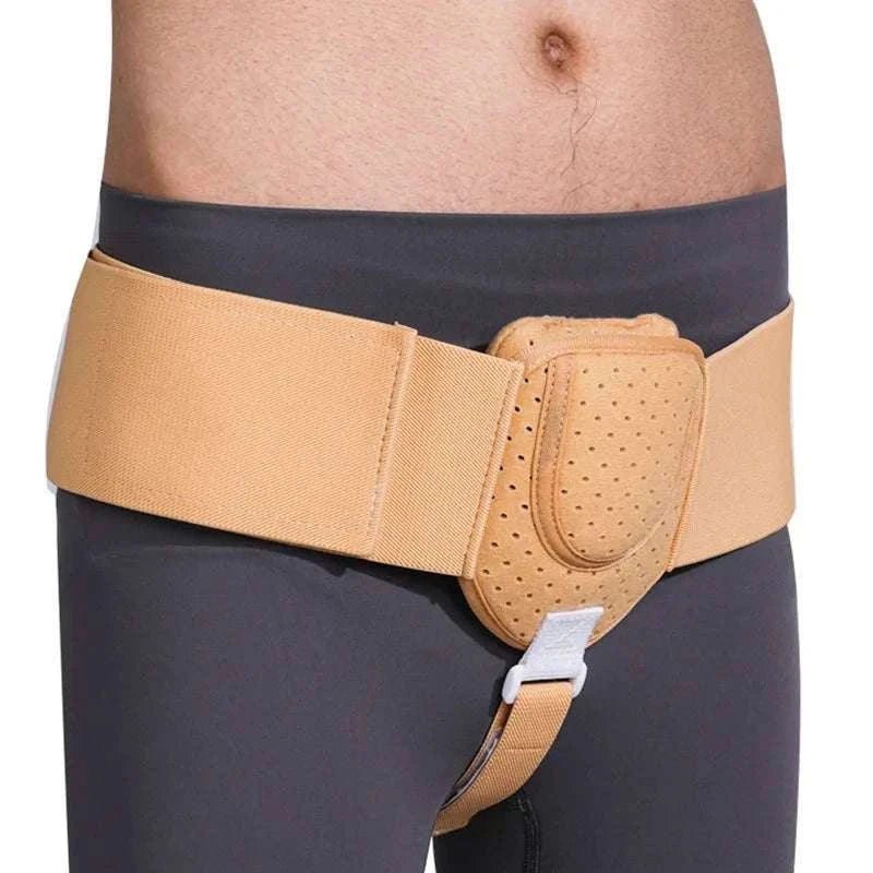 Inguinal Hernia Support Belt – Breathable Truss Strap for Daily Relief-GERMANY / khaki / ONE SIZE