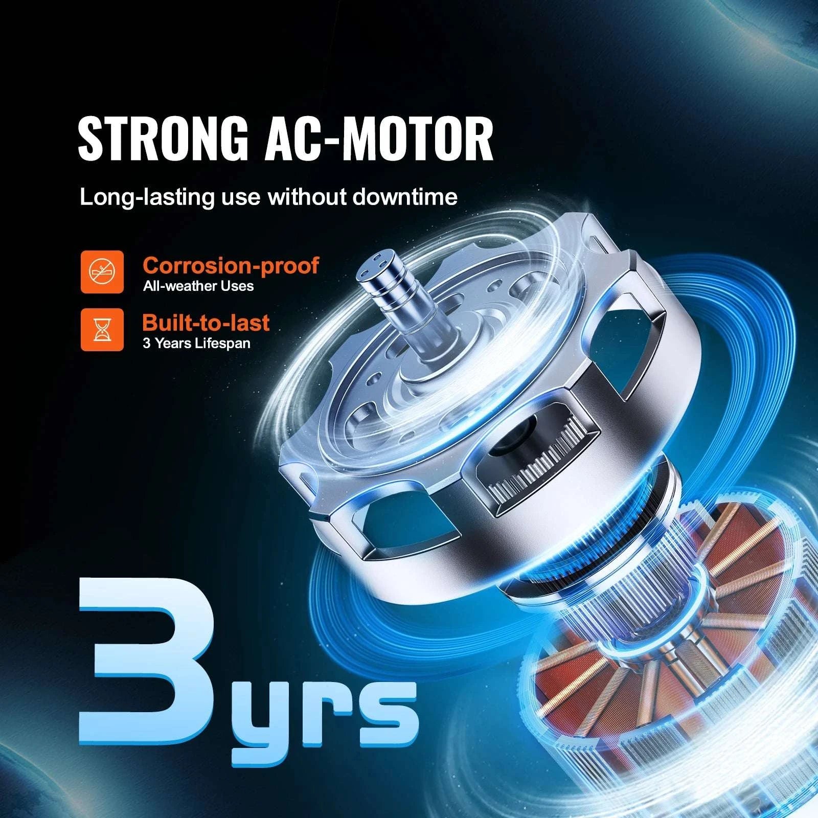 Inline Duct Fan with Temp & Humidity Control for Ventilation-AC 8in / United States