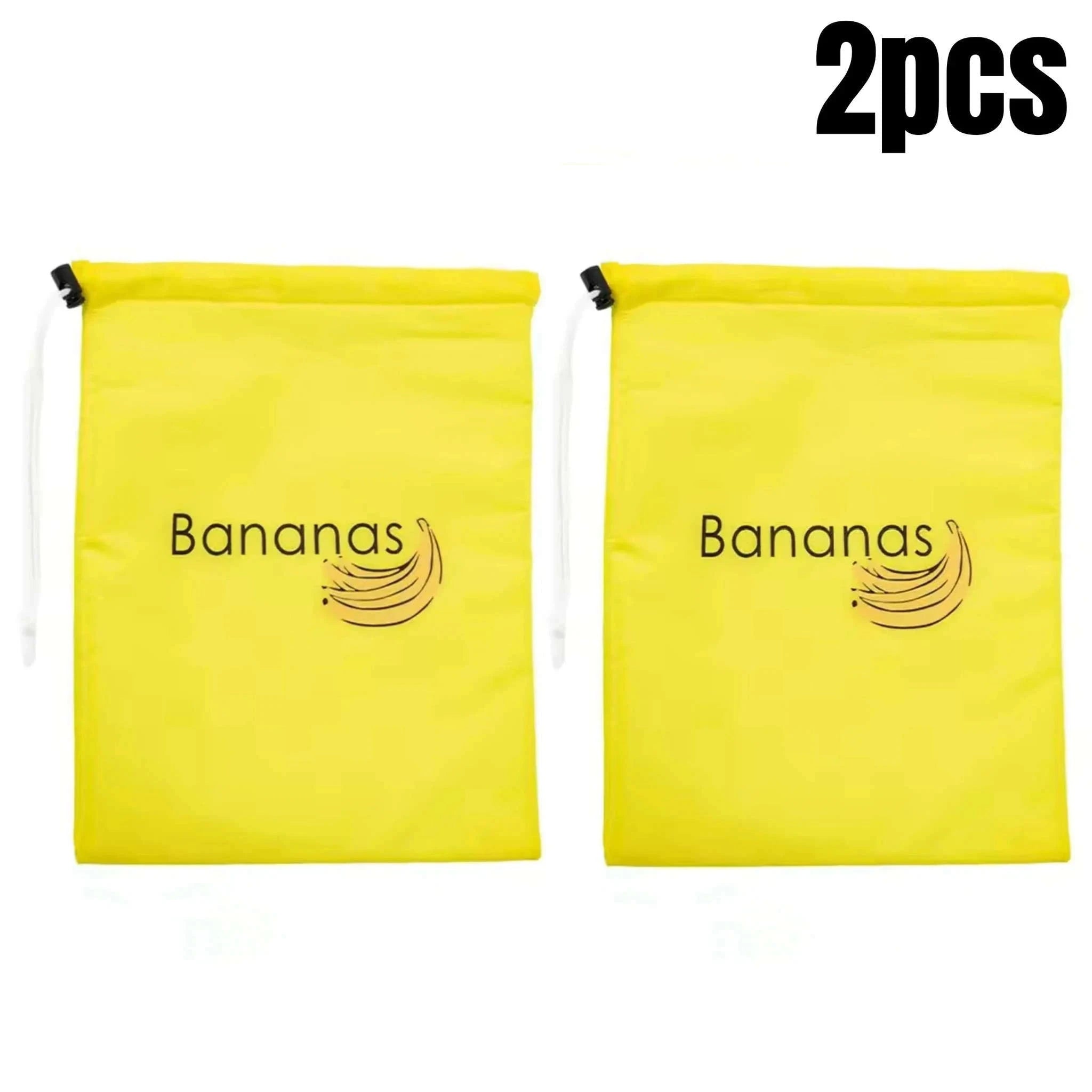 Insulated Banana Preserve Bag for Fresher Fruit on the Go-Yellow 1pc