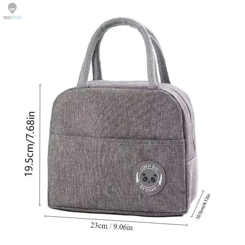 Insulated Lunch Bag for Fresh Meals on the Go-Black