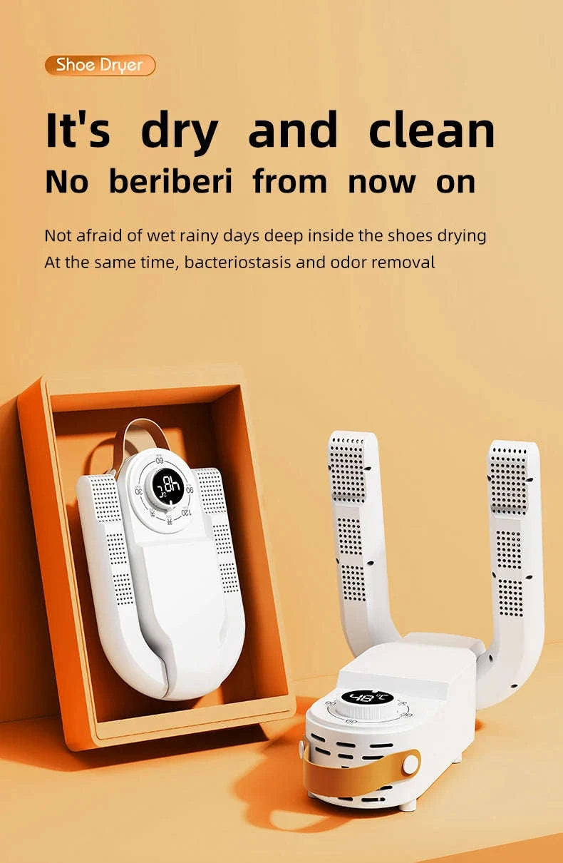 Intelligent Shoe Dryer with Deodorizing and Sterilizing Technology-White EU / EU / China Mainland