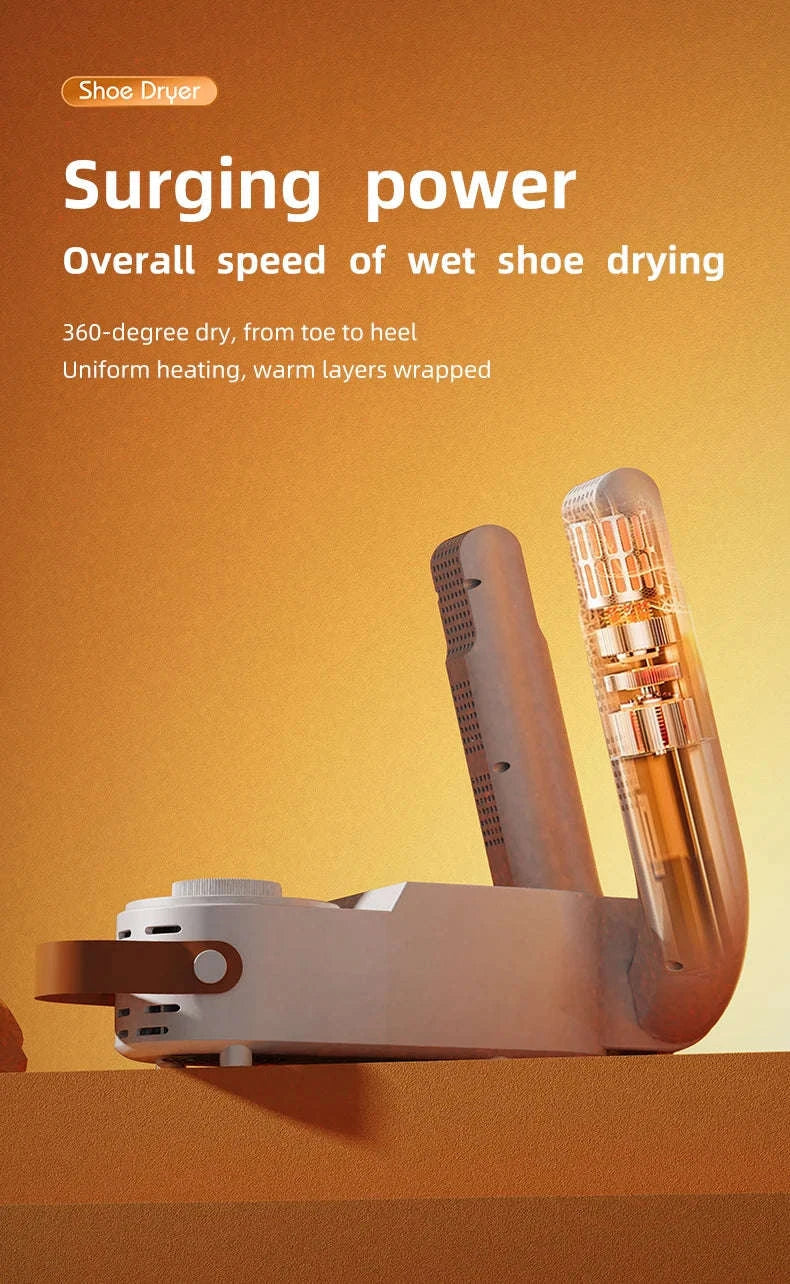 Intelligent Shoe Dryer with Deodorizing and Sterilizing Technology-White EU / EU / China Mainland