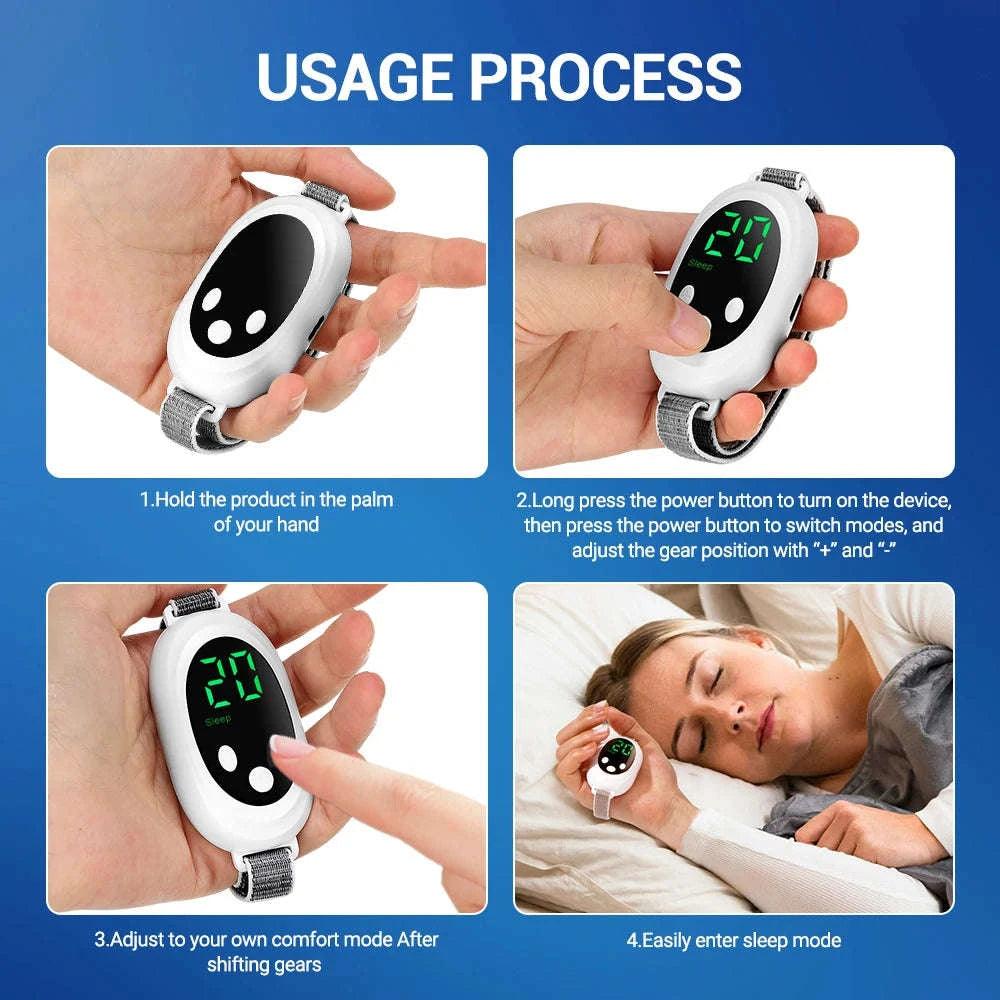 Intelligent Sleep Device with Dual Modes and Adjustable Intensity-WHITE