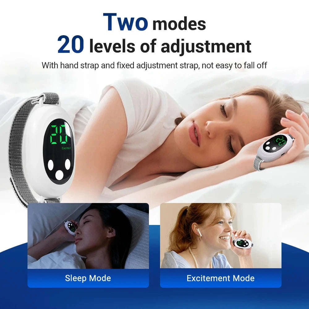 Intelligent Sleep Device with Dual Modes and Adjustable Intensity-WHITE