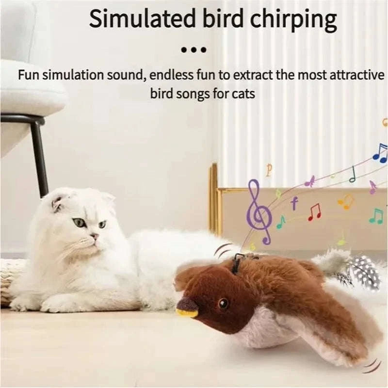 Interactive Flapping Bird Cat Toy-1pc / China Mainland