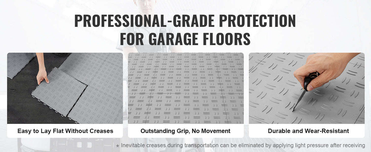 Interlocking Garage Floor Tiles 12x12 in 50 Pack-12x12in / france