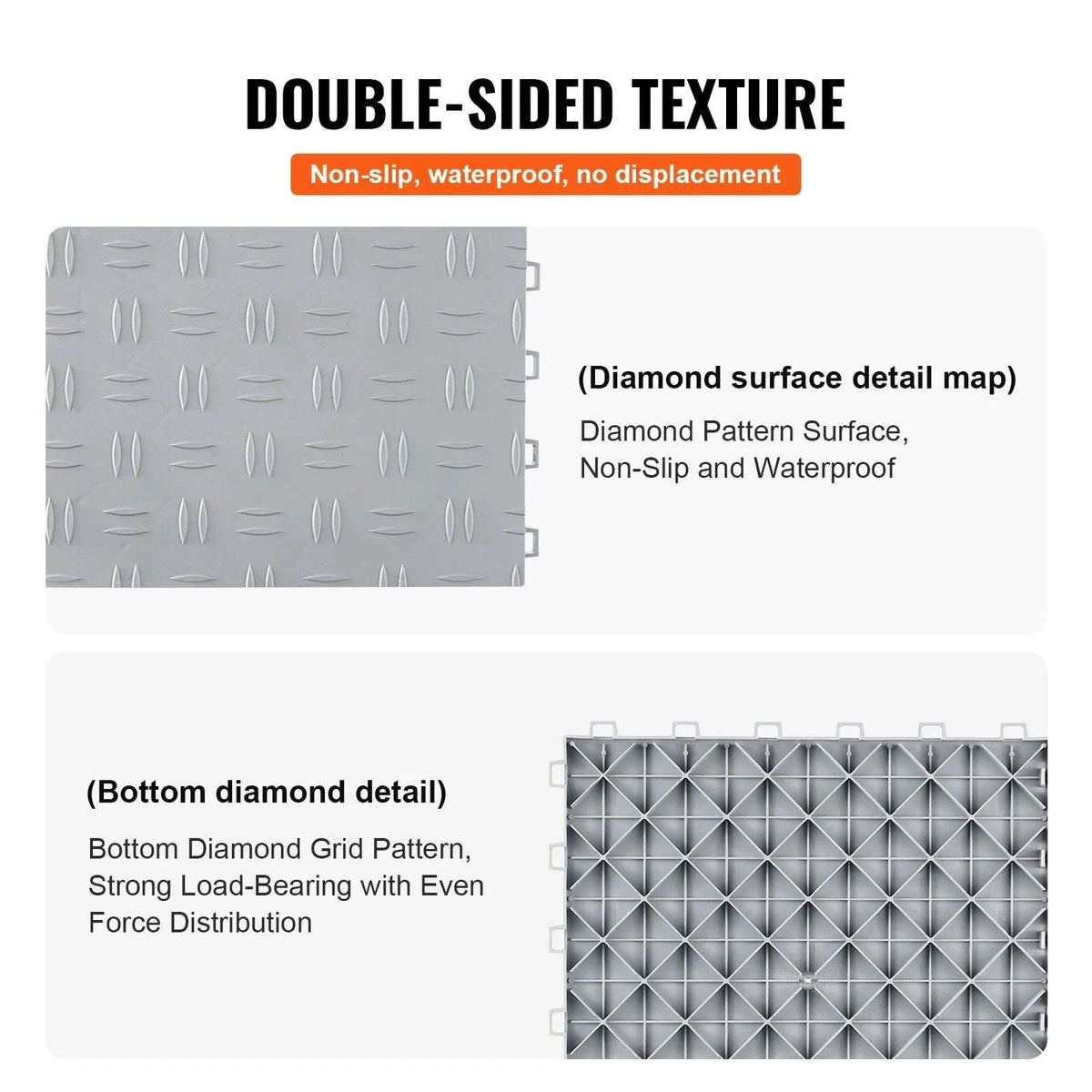 Interlocking Garage Floor Tiles 12x12 in 50 Pack-12x12in / france