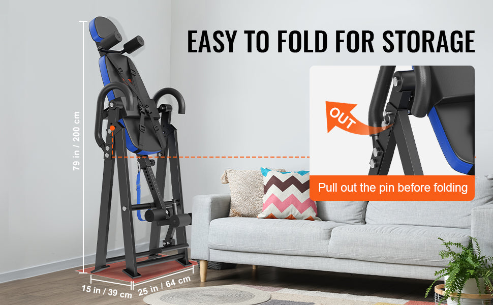 Heavy Duty Inversion Table Back Stretcher with Adjustable Height