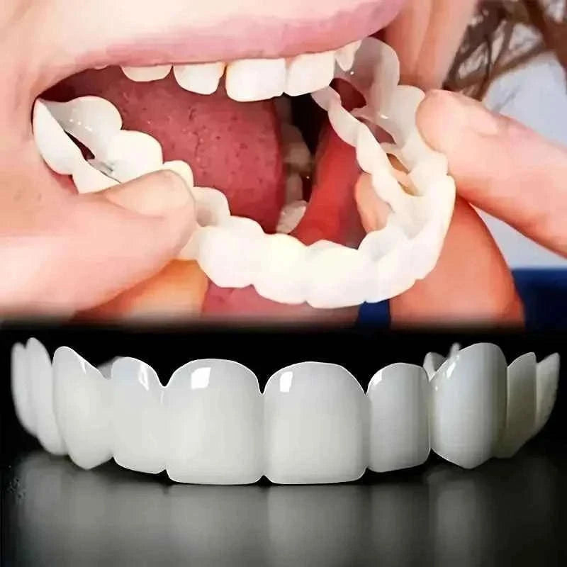 Invisible Fake Teeth Kit with Brush and Storage Box-2sets
