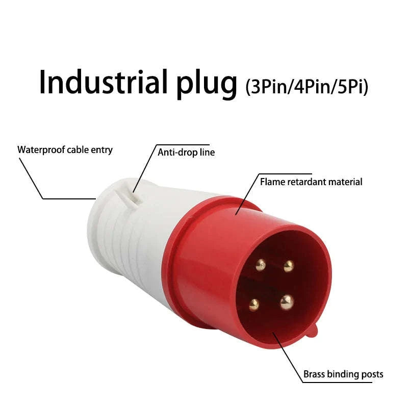 IP44 Industrial Plug and Socket Waterproof Connector-32A 3P