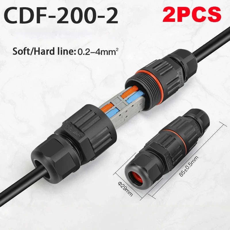 IP68 Waterproof Connector for Outdoor LED Wiring-3B 5PCS