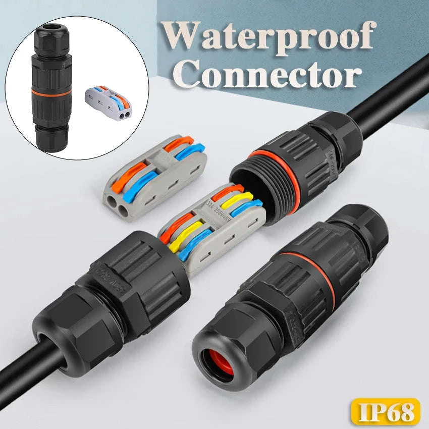 IP68 Waterproof Connector for Outdoor LED Wiring-3B 5PCS