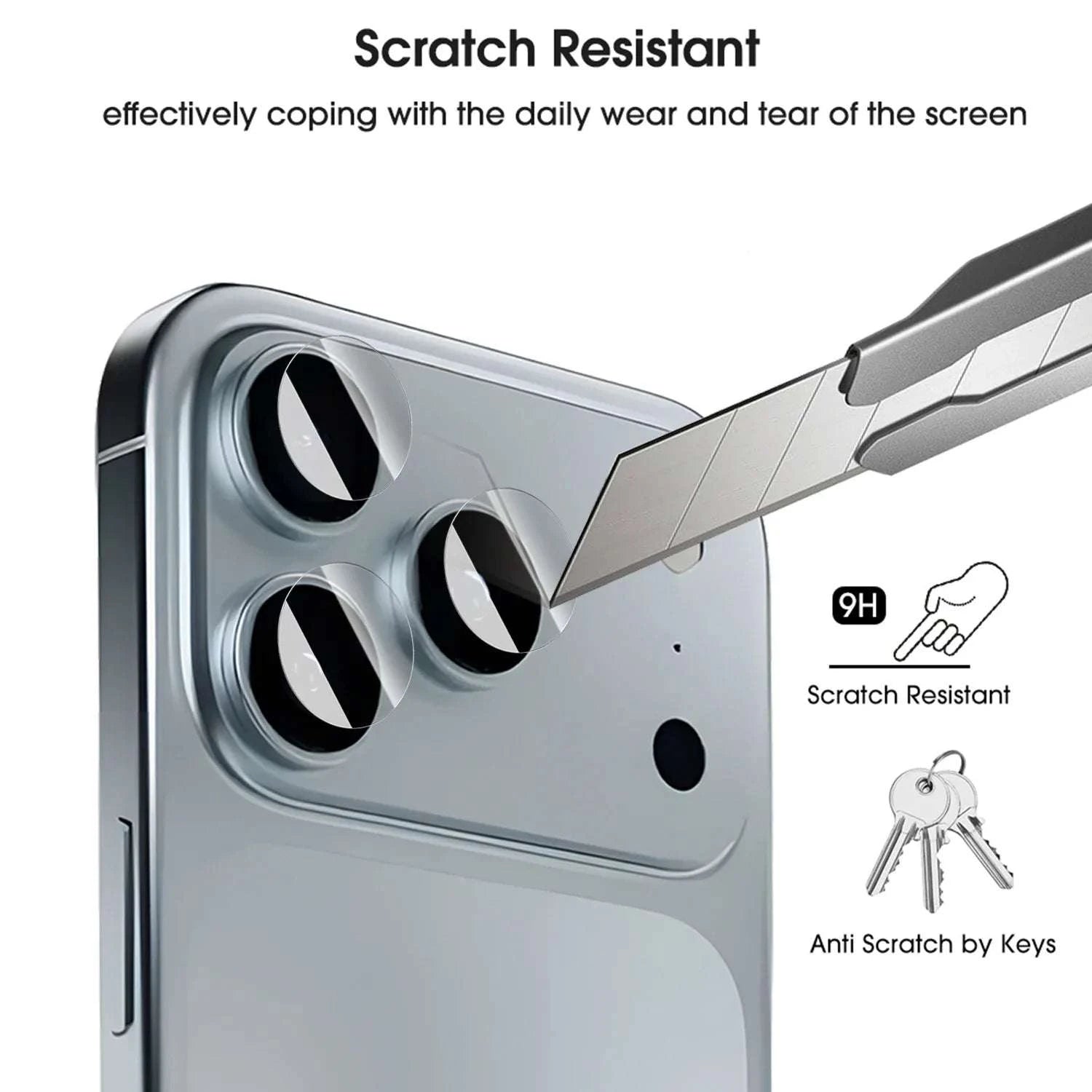 iPhone 17 Series Camera Lens Protector Full Coverage HD Clear Film-For iPhone 17 Pro / 3 Set / United States