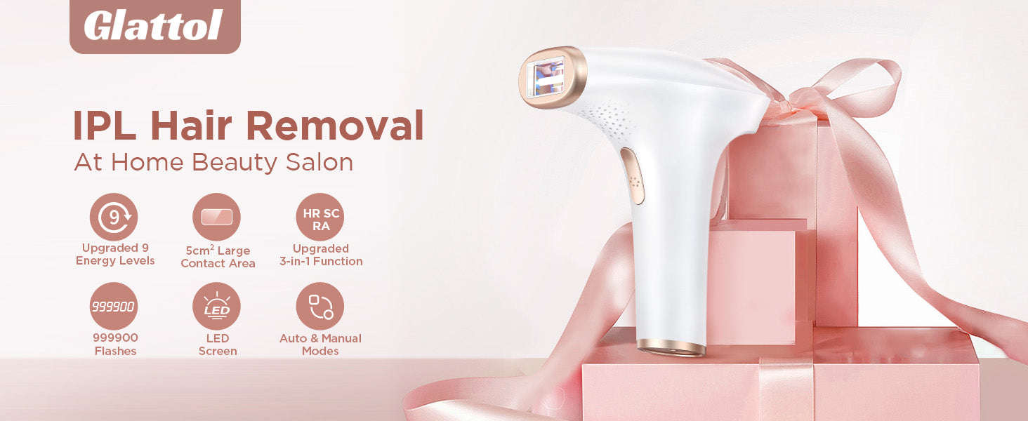 IPL Hair Removal Device with 999,900 Flashes for Full-Body Use-AI01D / US Plug / United States