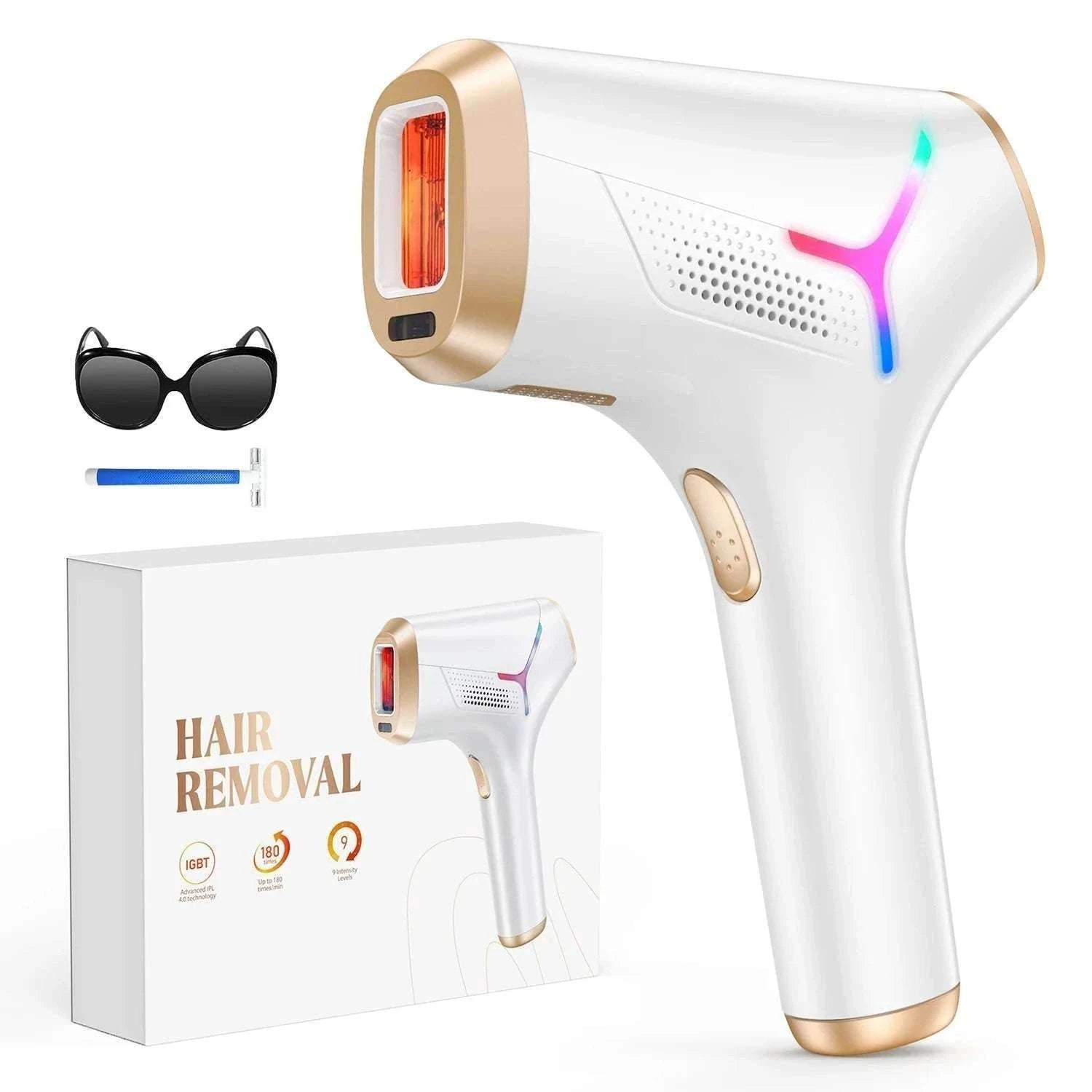 IPL Laser Hair Removal Device 990,000 Flashes for Body, Face & Bikini-